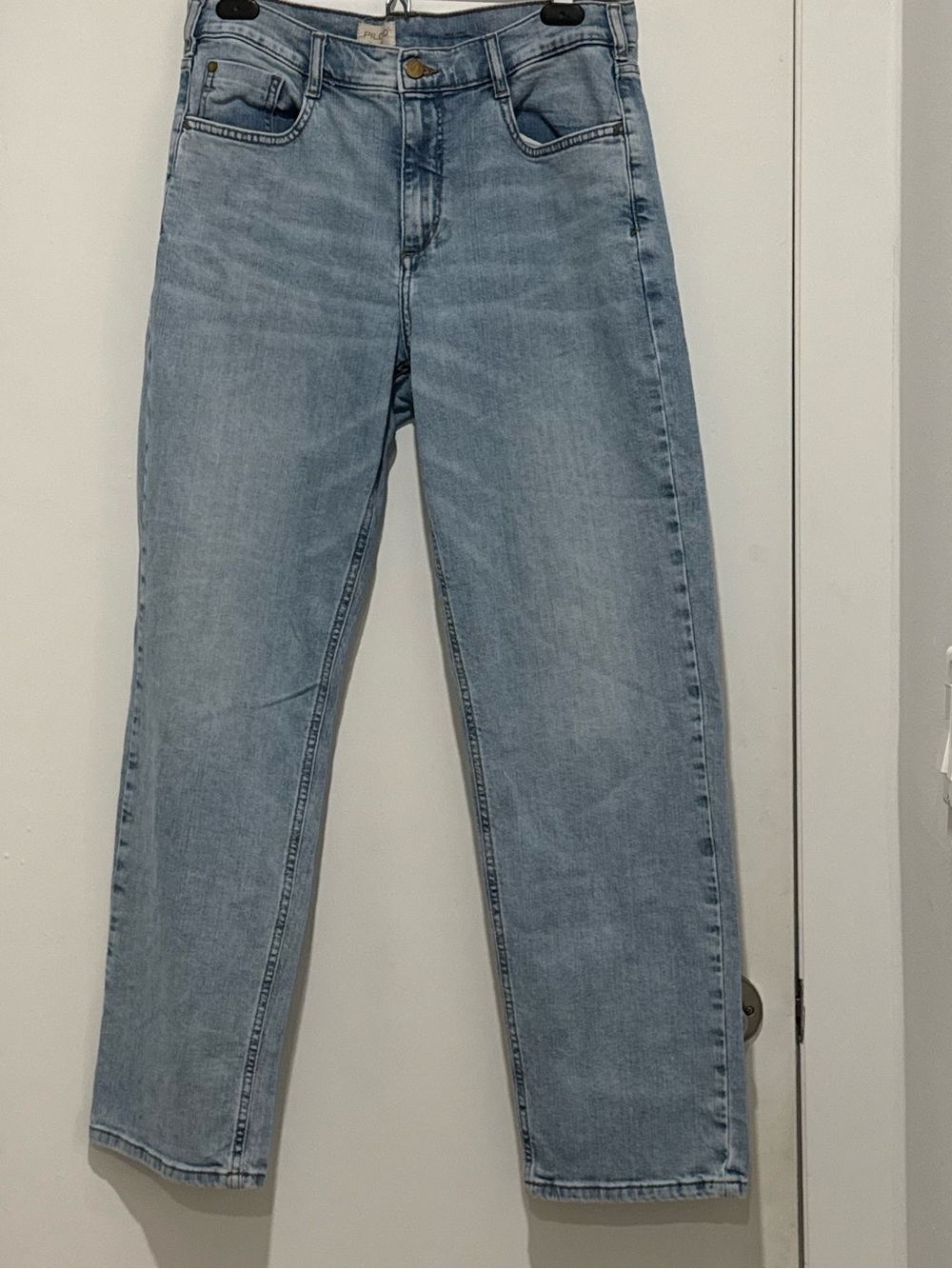Pilcro Light Blue High-Rise Straight Leg Jeans sz 29/30